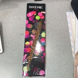 Hair stencil, Holographic copper color.